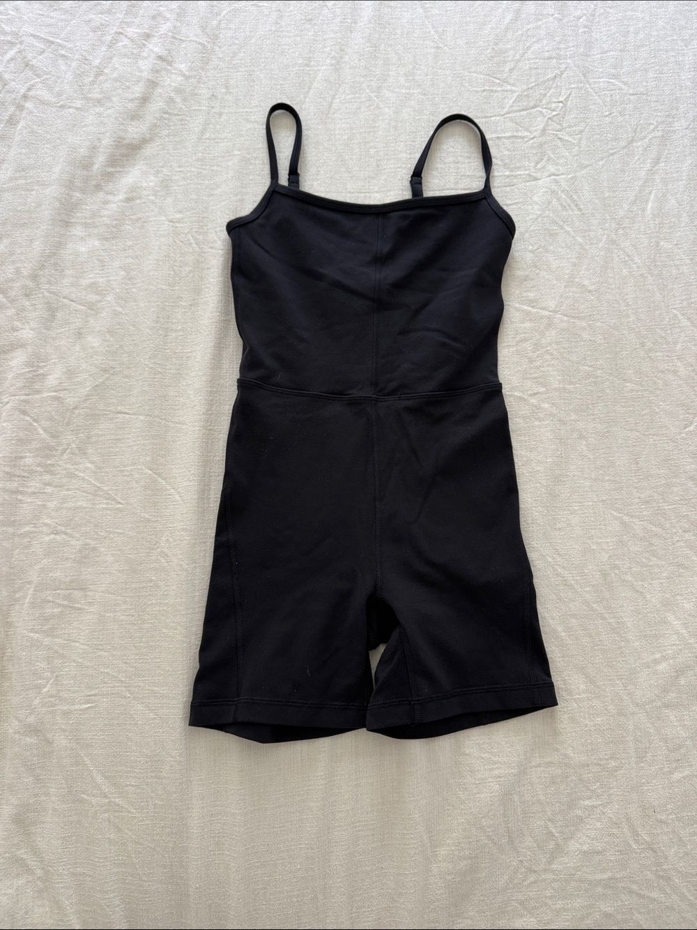 Aritzia Black Stretch Tank Short One-Piece for Kids